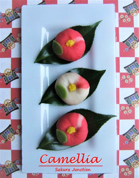 camellia-Wagashi Nerikiri London Japanese Sweet
